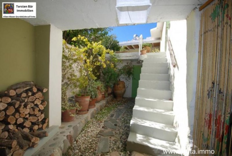 Sakturia Kreta, Saktouria, hübsches Steinhaus mit Garten und Terrasse mit Meer- und Bergblick Haus kaufen